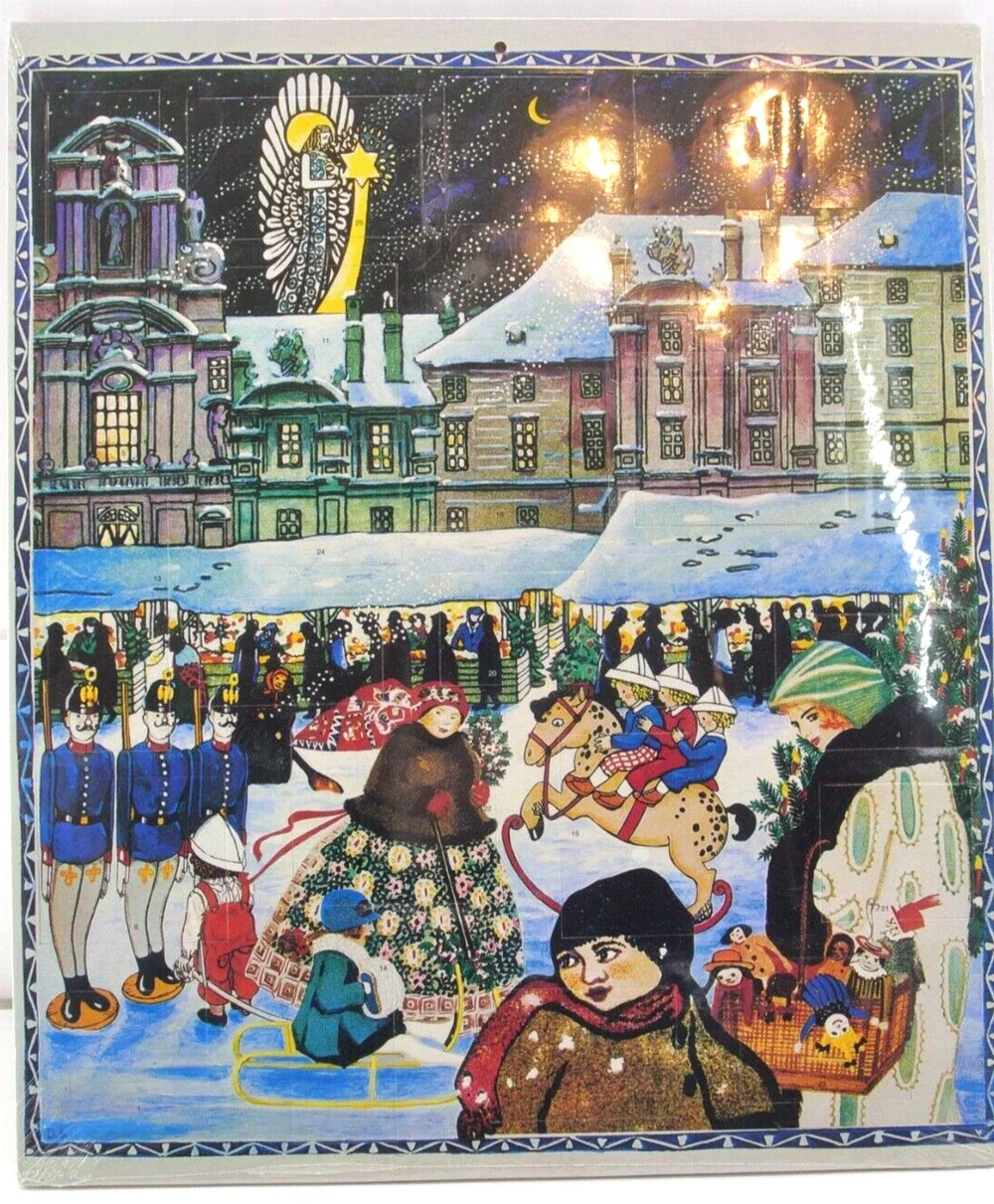 Vintage Advent Calendar Metropolitan Museum 1985 Wiener Werkstatte - end damaged